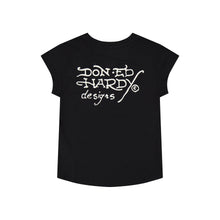 Load image into Gallery viewer, ED HARDY WOMEN FIRE TIGER  RHINSTONE  CAP TEE