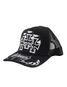 ED HARDY CROSSES TRUCKER HAT – BLUE CITY NYC