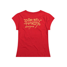 Load image into Gallery viewer, ED HARDY WOMEN SKULL FITTED TEE