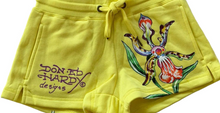 Load image into Gallery viewer, ED HARDY WOMEN ORCHIDS  FLEECE SHORT