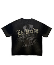 Load image into Gallery viewer, ED HARDY PANTHER CROPPED MENS BOXY T.SHIRT