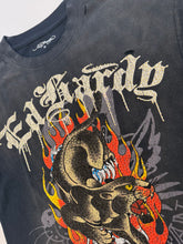 Load image into Gallery viewer, ED HARDY PANTHER CROPPED MENS BOXY T.SHIRT