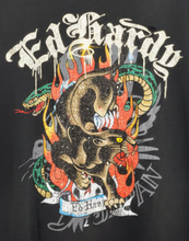 Load image into Gallery viewer, ED HARDY PANTHER CROPPED MENS BOXY T.SHIRT