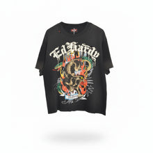 Load image into Gallery viewer, ED HARDY PANTHER CROPPED MENS BOXY T.SHIRT