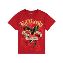 Load image into Gallery viewer, ED HARDY WOMEN TRUE EAGLE RHINESTONE BOXY TEE