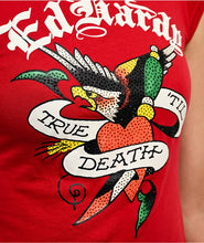 Load image into Gallery viewer, ED HARDY WOMEN TRUE EAGLE RHINESTONE BOXY TEE