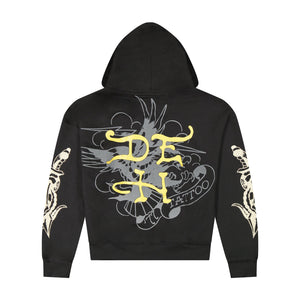 ED HARDY DRAGON SKULLS RHINESTONE ZIP MENS HOODIE – BLUE CITY NYC