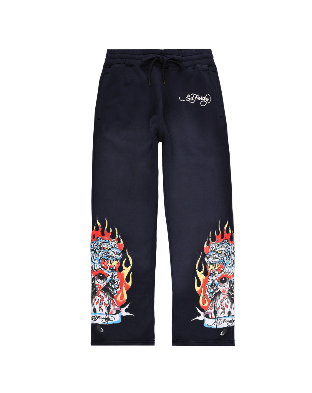 ED HARDY TIGER FLAME MENS SWEATPANT