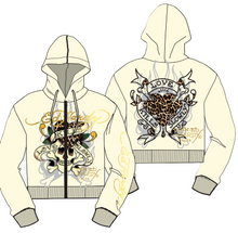 Load image into Gallery viewer, ED HARDY LKS ZIP WOMEN HOODIE