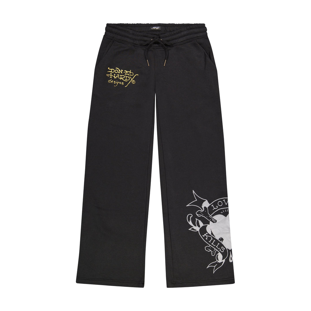 ED HARDY WOMEN HEART SNAKE SWEAT PANT