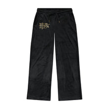 Load image into Gallery viewer, ED HARDY WOMEN AMOR BUTTERFLY VELOUR PANTS