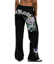Load image into Gallery viewer, ED HARDY ICE FLOWE BOOTCUT WOMEN SWEATPANT