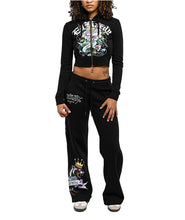 Load image into Gallery viewer, ED HARDY ICE FLOWE BOOTCUT WOMEN SWEATPANT