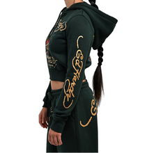 Load image into Gallery viewer, ED HARDY WOMEN SCARED HEART ZIP HOODIE