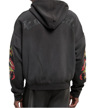 Load image into Gallery viewer, ED HARDY SKULLS BOXY ZIP MENS HOODIE
