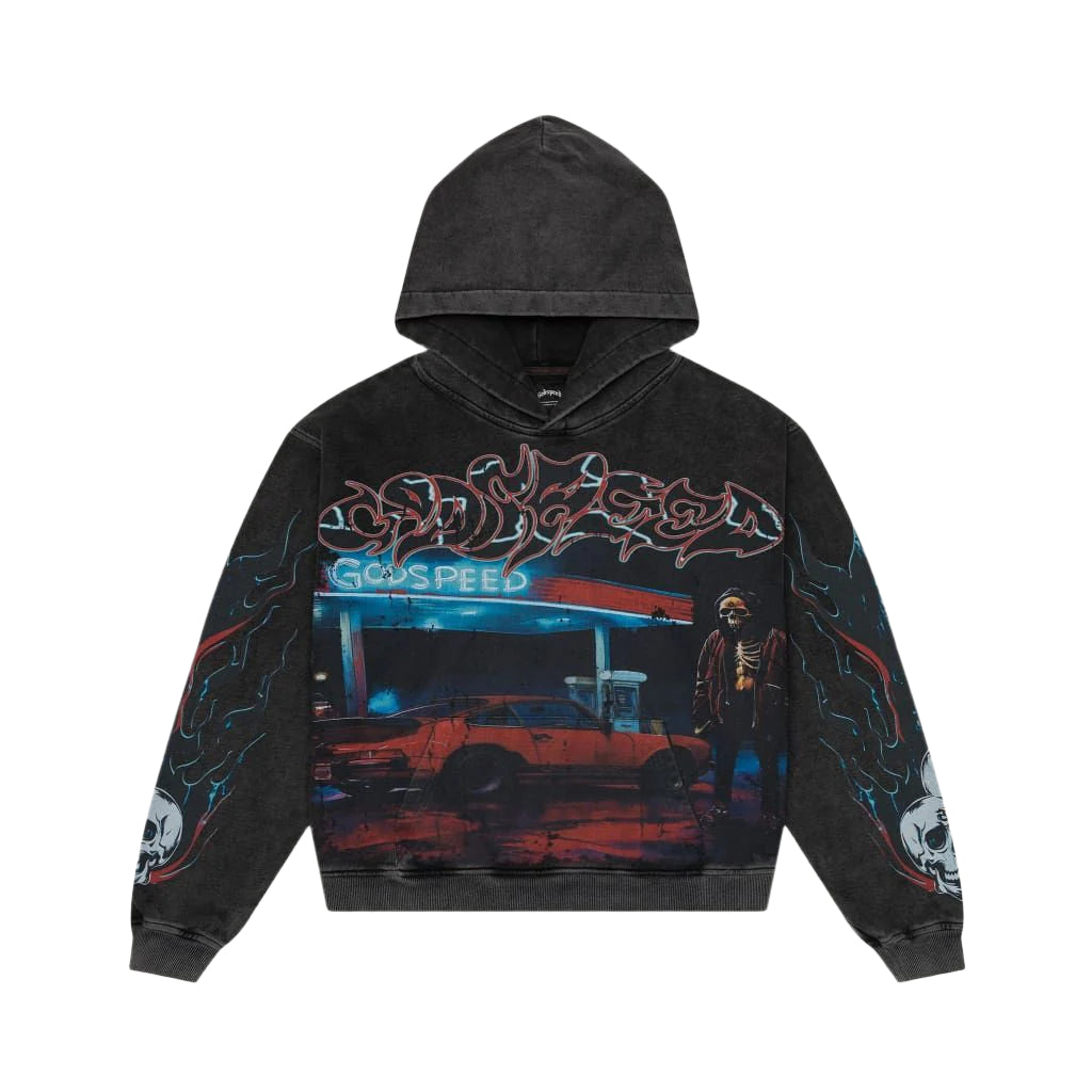 GODSPEED PITSTOP PULLOVER HOODIE – BLUE CITY NYC