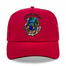 Load image into Gallery viewer, GIFTS OF FORTUNE THE WORLD IS YOURS TRUCKER HAT