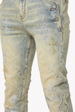 Load image into Gallery viewer, GUAPI FADED CROSS DENIM