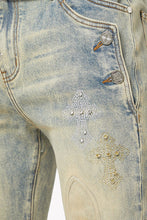 Load image into Gallery viewer, GUAPI FADED CROSS DENIM