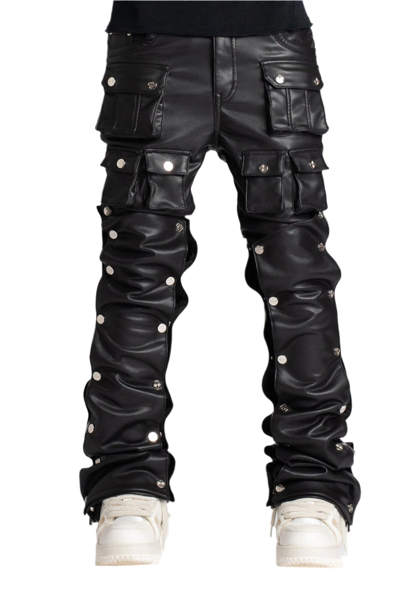 GUAPI PREMIUM LEATHER DENIM JEANS – BLUE CITY NYC - Main Image