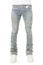 Load image into Gallery viewer, GUAPI DISTRESSE  CROSS DENIM