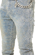 Load image into Gallery viewer, GUAPI DISTRESSE  CROSS DENIM