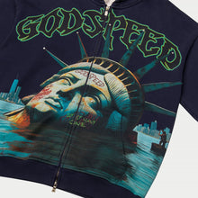 Load image into Gallery viewer, GODSPEED SUNKEN LIBERTY ZIP HOODIE