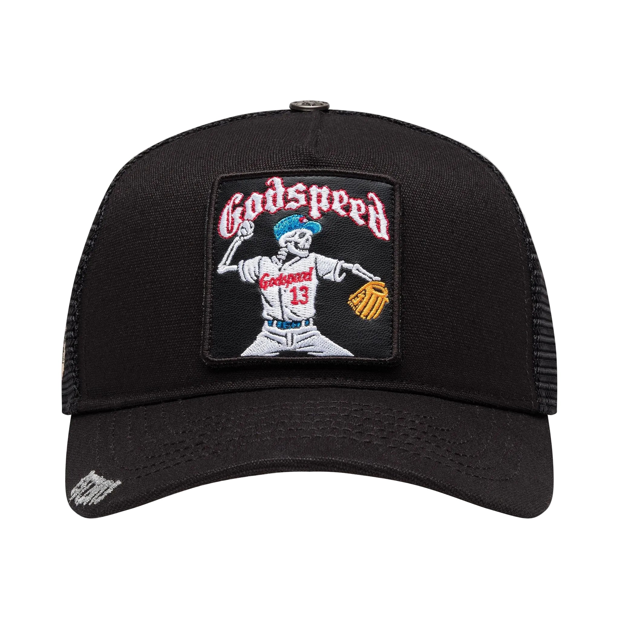 GODSPEED MOOD TRUCKER HAT INTERCHANGEABLE PATCHES – BLUE CITY NYC