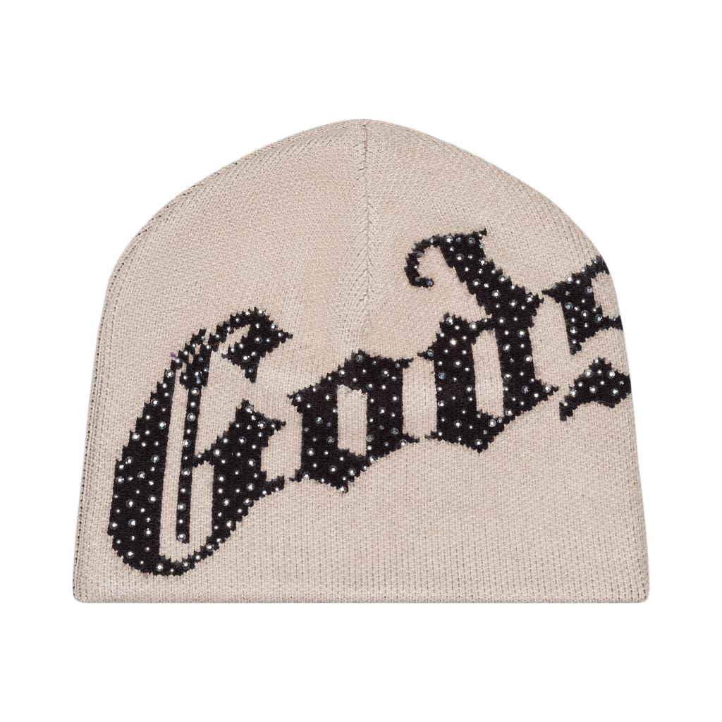 GODSPEED OG LOGO STUDDED BEANIE – BLUE CITY NYC