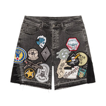 Load image into Gallery viewer, GODSPEED PATCH WORK DENIM SHORT
