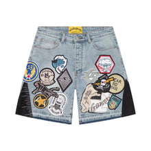 Load image into Gallery viewer, GODSPEED PATCH WORK DENIM SHORT