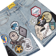 Load image into Gallery viewer, GODSPEED PATCH WORK DENIM SHORT