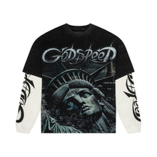 Load image into Gallery viewer, GODSPEED SUNKEN LIBERTY 2 LAYERED LONG SLEEVE T.SHIRT