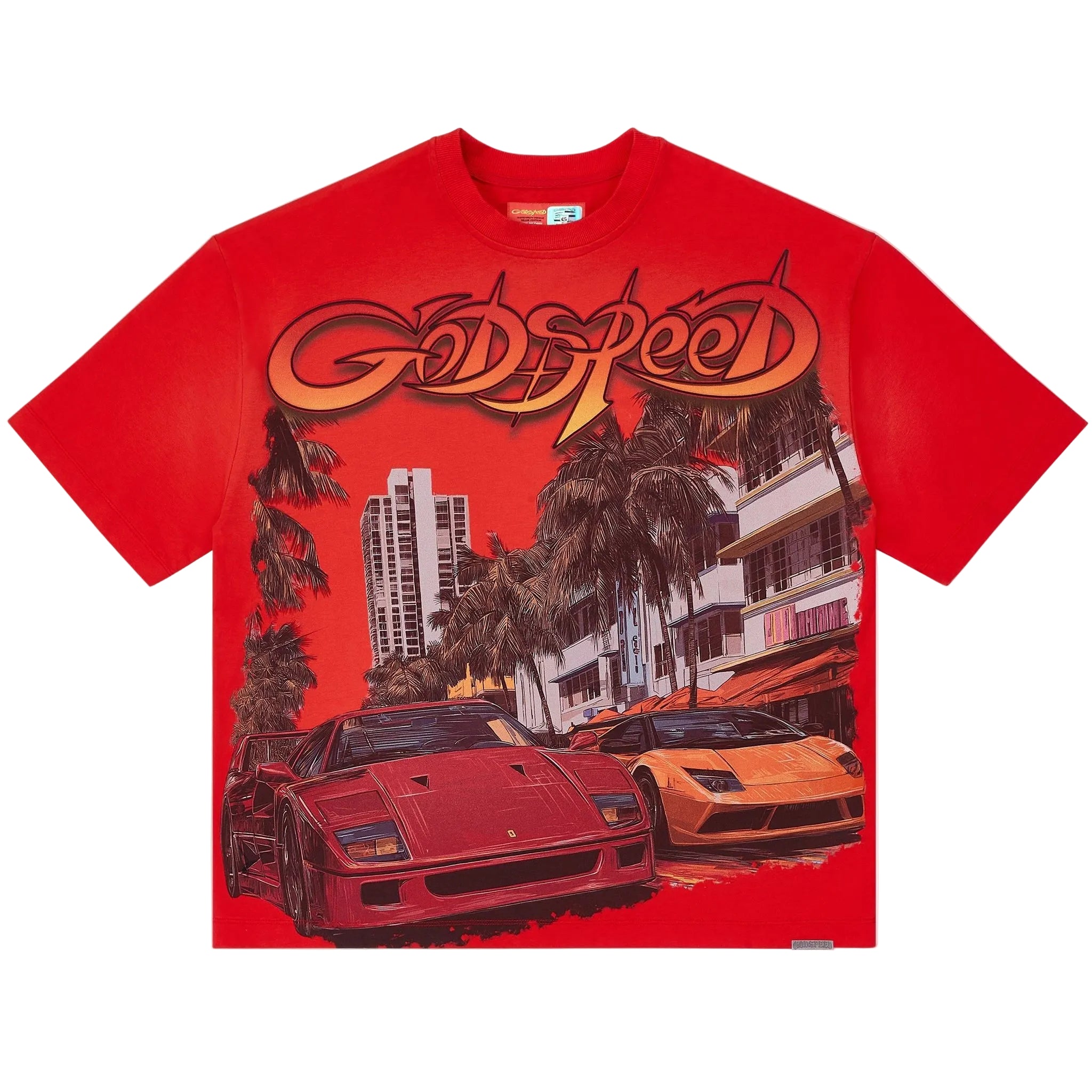 GODSPEED SOUTH BEACH DRIVE MIAMI SUPERRUN T.SHIRT – BLUE CITY NYC