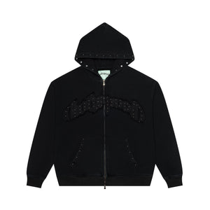 GODSPEED SYMMETRIC STUDDED ZIP HOODIE – BLUE CITY NYC