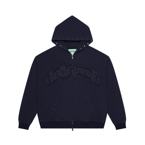 GODSPEED SYMMETRIC STUDDED ZIP HOODIE