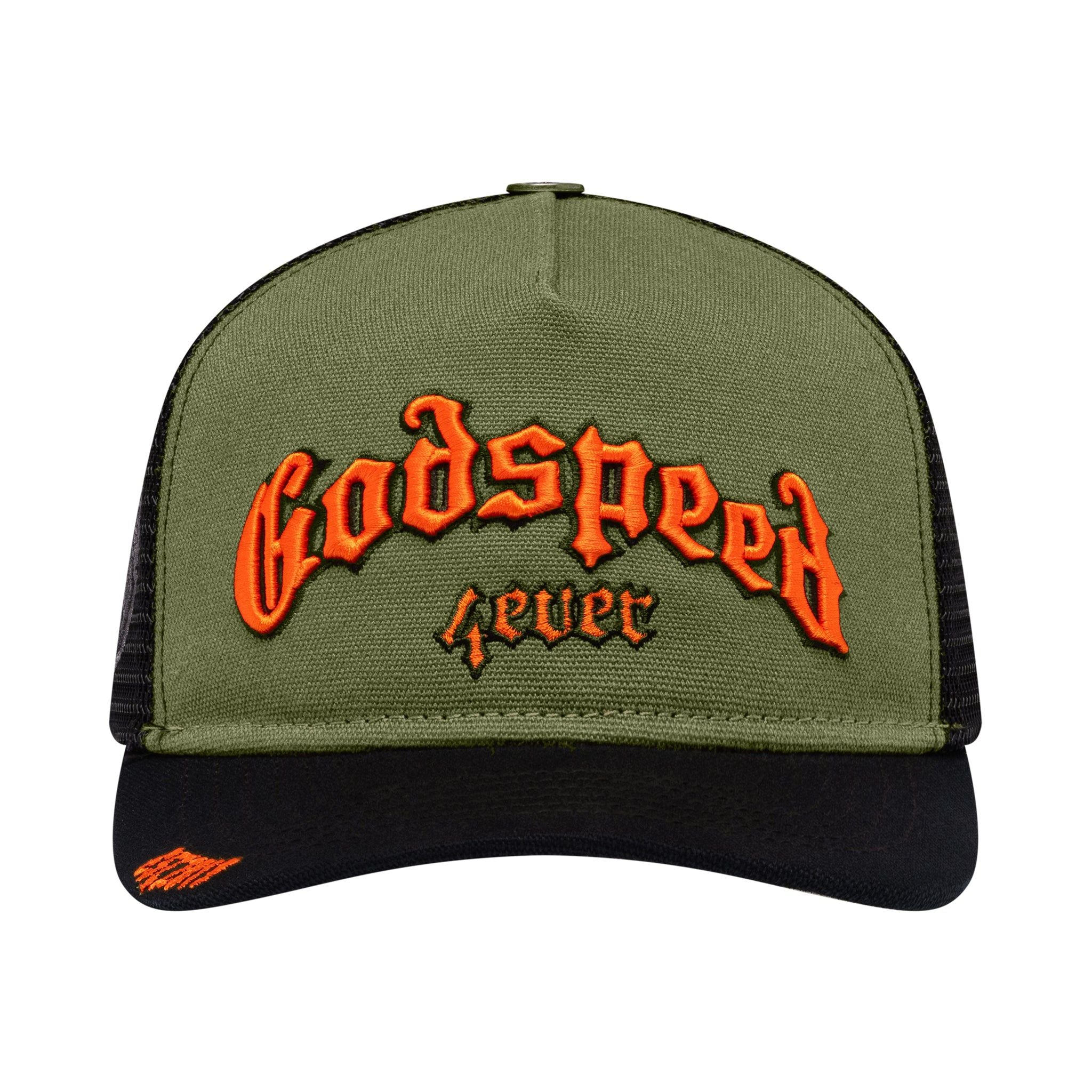 GODSPEED FOREVER TRUCKER HAT – BLUE CITY NYC