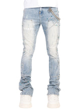 Load image into Gallery viewer, GUAPI AQUA BLUE SPIDER DENIM