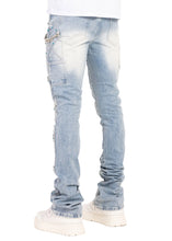 Load image into Gallery viewer, GUAPI AQUA BLUE SPIDER DENIM