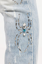 Load image into Gallery viewer, GUAPI AQUA BLUE SPIDER DENIM