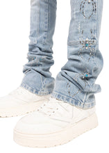 Load image into Gallery viewer, GUAPI AQUA BLUE SPIDER DENIM