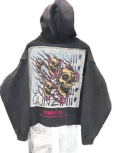 Load image into Gallery viewer, GUNZINII SKULL FIRE ZIP HOODIE