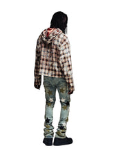 Load image into Gallery viewer, GUAPI OLIVE GREEN VINTAGE STARS DENIM JEANS