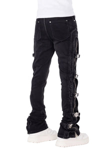 GUAPI OBSIDIAN BLACK CROSS BUCKLE DENIM – BLUE CITY NYC