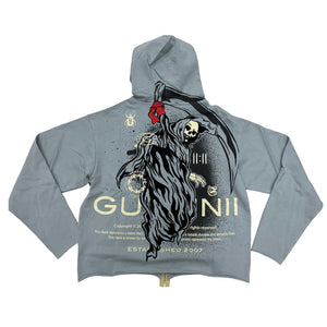 GUNZINNI CROP ANGEL OF DEATH ZIP HOODIE