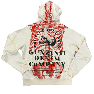 GUNZINNI PROTECT SKELETON ZIP HOODIE