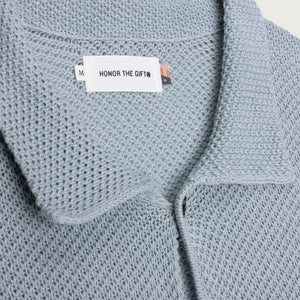 HONOR THE GIFT KNIT BUTTON UP TOP (HTG230130)