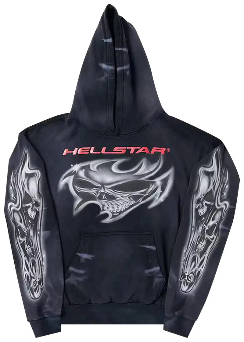 HELLSTAR AIRBRUSHED SKULL HOODIE