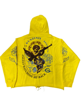 Load image into Gallery viewer, GUNZINII  ANGELS WATCHING MY BACK ZIP HOODIE