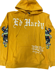 ED HARDY PANTHER SNAKE MENS PULL OVER HOODIE